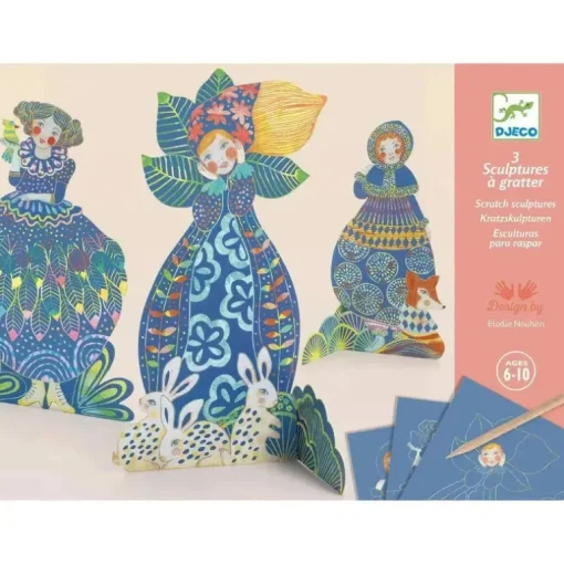 Pretty Dresses Scratch Sculptures