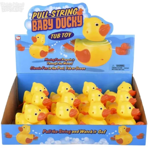 6" Pull-String Ducky Bath Toy