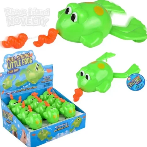 6.5" Pull-String Frog Bath Toy