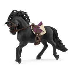 Pura Raza Espanola Stallion with Saddle and Bridle