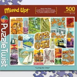 Puzzle Twist - Cycling The Cities - 500 Piece Puzzle
