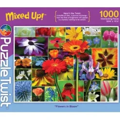 Puzzle Twist - Flowers In Bloom - 1,000 Piece Puzzle