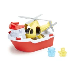 Rescue Boat and Helicopter