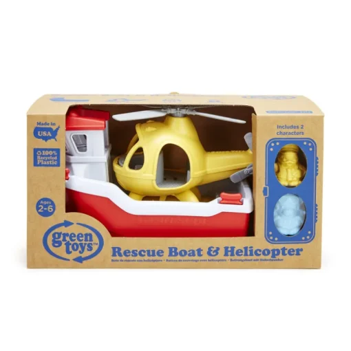 Rescue Boat and Helicopter
