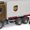 SCANIA Super 560R UPS Logistics Truck with Forklift