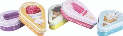 Scented Sticker Tin - Chocolate Ice Cream