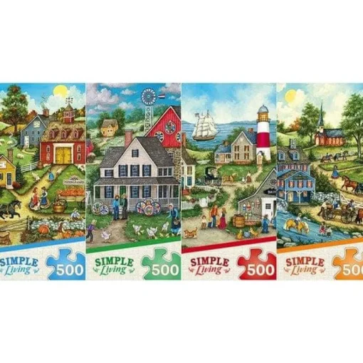 Simple Living - 500 Piece Puzzle Assortment