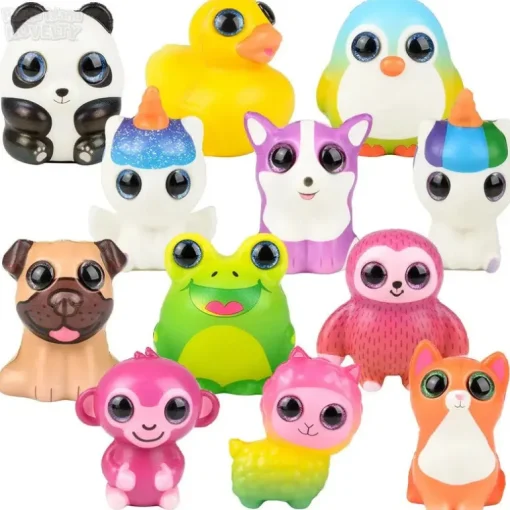 3.5" Sparkle Eye Squish Animal