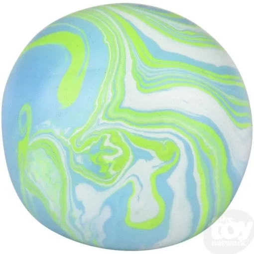 2.33" Squish And Stretch Marbleized Gummi Ball
