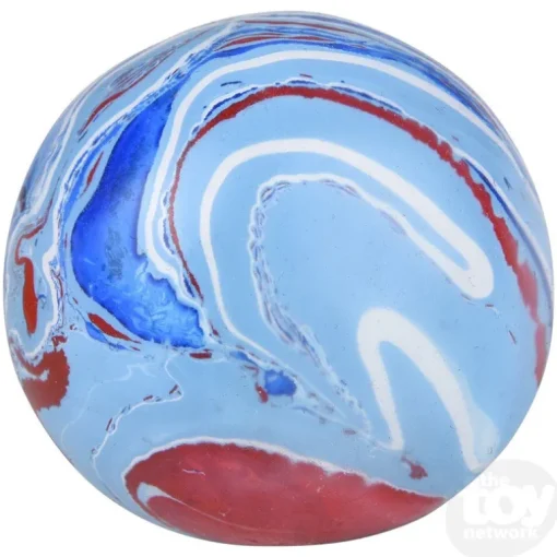 2.33" Squish And Stretch Marbleized Gummi Ball