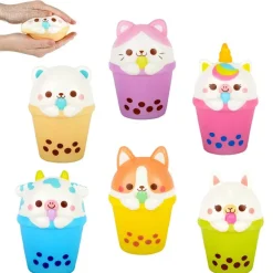 Squish Bubble Tea Animal 5"