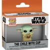 Star Wars: The Mandalorian - The Child with Cup Funko Pocket Pop! Key Chain