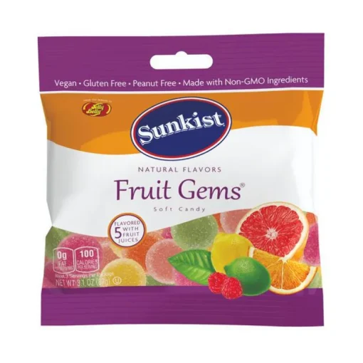 Sunkist Fruit Gems 3.1 oz Bag