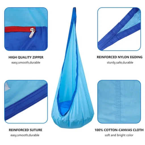 The Snuggle Swing Hanging Chair in 4 different colors