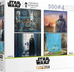 Thomas Kinkade Star Wars: The Mandalorian - Multipack - 4 in 1 Puzzles - 4 x 500 Piece Puzzle