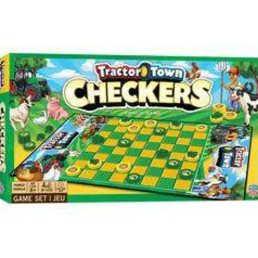 Tractor Town Checkers Board Game
