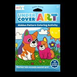 Undercover Art Hidden Pattern Coloring Activity Art Cards - Dog Days