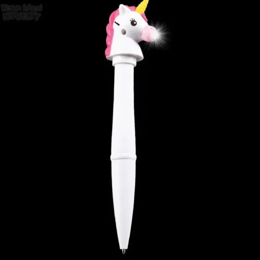 6" Unicorn Pen With White Light