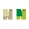 Wood Letters Graphic Animal - N