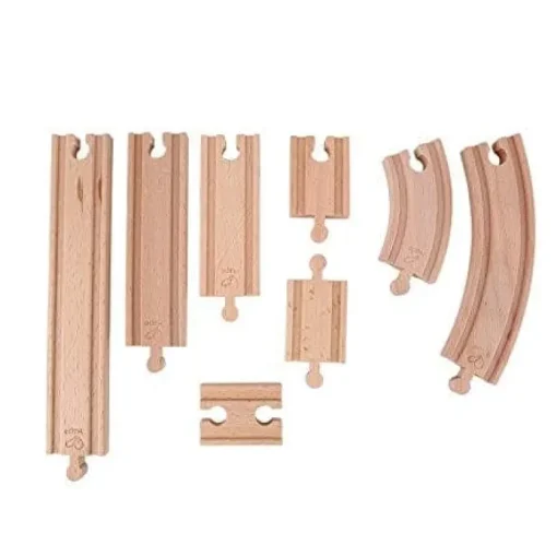 Wooden Train Track Super Expansion Rail Pack
